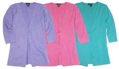 Spring+Mercer Lot: 3 Knit One-Button Cardigans - Medium (e123) - Image 1 of 4