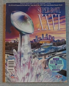 Washington Redskins & Buffalo Bills official program 1992 Super Bowl XXVI - Bild 1 von 3