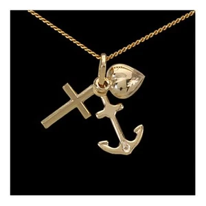 Colgante Faife Love Hope oro 333...40,45,50,55 cm diferentes cadenas de oro - Imagen 1 de 17