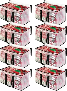 Moving Bags, 8-Pack Storage Bags, Heavy Duty Extra Large Moving Totes, Clear Mov - Picture 1 of 12