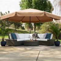 Superjare 14 Ft Outdoor Patio Umbrella With 1 89 Inches Pole Caliber White For Sale Online Ebay