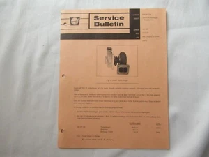 1968 Cockshutt Oliver 1950 Traktor Turbolader Service Bulletin - Bild 1 von 2