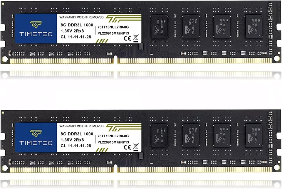 Timetec 32GB KIT(4x8GB) DDR3L / DDR3 1600MHz (DDR3L-1600) PC3L-12800 / PC3-12800 - Image 1 of 1