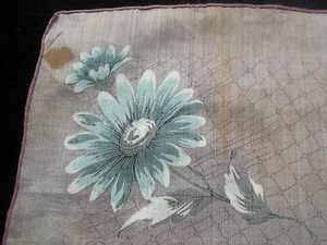 Pañuelo estampado de flores vintage estampado de margaritas pañuelo floral 721 - Imagen 1 de 7