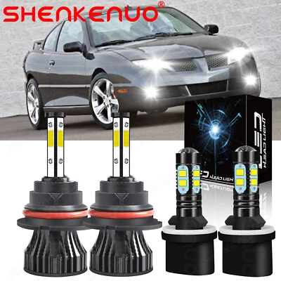 For Pontiac Sunfire 2000-2002 4x Combo LED Headlight Bulbs + Fog Light Bulbs Kit - Image 1 of 4