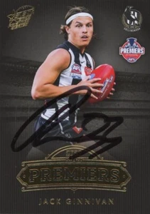 Signed 2023 Collingwood Magpies AFL Premiers Series Select Card - Jack Ginnivan - Bild 1 von 3