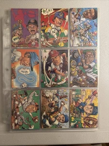 Lote de tarjetas de parodia de béisbol Cardtoons 1993 y 1995, 99 tarjetas insertos de persecución, promociones - Imagen 1 de 11