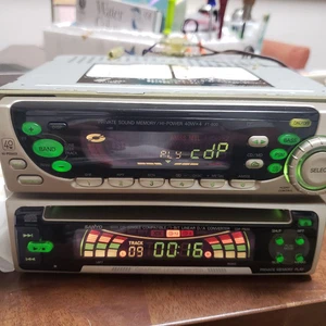 SANYO FT-600 CDF-P600 Car Audio CD Player Cassette Deck Set of 2 Tested Working - Picture 1 of 16