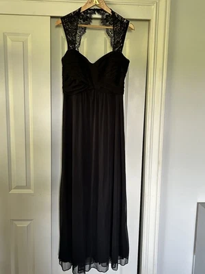 Vestido Largo Negro - Talla 12 - Dama de honor, madre de novia o novio - Evento Formal Foto 1 de 4