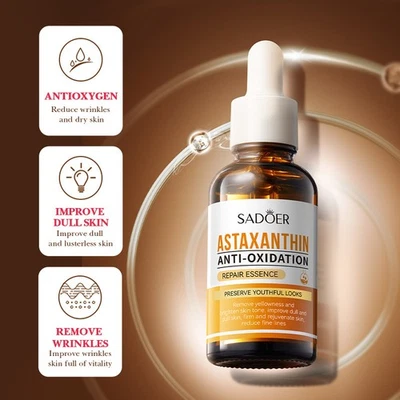 ​30ML Astaxanthin Anti-oxidation Face Serum Improve Wrinkles Repair Essence - image 1 of 4