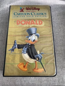 Walt Disney Home Video Cartoon Classics LIMITED GOLD EDITION Donald VHS, 1984 - Picture 1 of 3