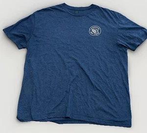 Poncho Outdoor T-Shirt meliert blau Fliegenfischen doppelseitig Herren XL - Bild 1 von 7