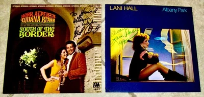 SIGNED Herb Alpert(SouthOfTheBoarder) & Lani Hall(AlbanyPark)LPs= Mr.&Mrs.Alpert - Image 1 of 4