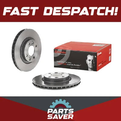 Juego de 2 discos de freno ventilados para DACIA SANDERO 1.2 delanteros 2008 en D4F732 258 mm Foto 1 de 4