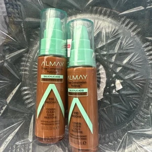 2x ALMAY Clear Complexion Acne FOUNDATION MAKEUP / Sensitive Skin 910 Mocha - Picture 1 of 2