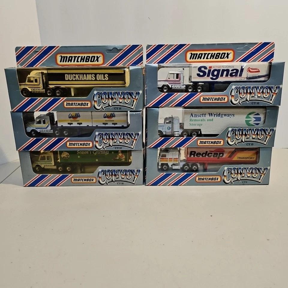 Vintage Matchbox Convoy Trucks - Delivers Lot Of 6 - Image 1 of 4