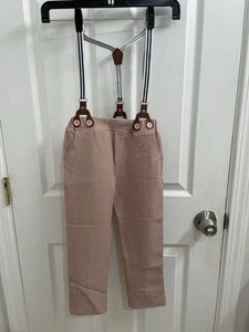 5 Stück Jungen Gentleman Tops + Hosenträger + Hosen, Sets Größe 5-6T Nilikastta Pink - Bild 1 von 10