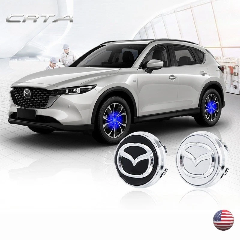 4pcs for Mazda 56mm Floating luminous Wheel Center Hub Caps - Image 1 of 1