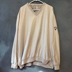 Callaway Golf XXL Beige Rompevientos Pullover Anorak Chaqueta De Colección Preppy Años 90 - Imagen 1 de 12