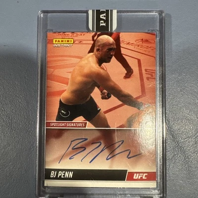 2022 PANINI INSTANT UFC #SS-BJ BJ PENN SPOTLIGHT SIGNATURES AUTO /25 - Image 1 of 2