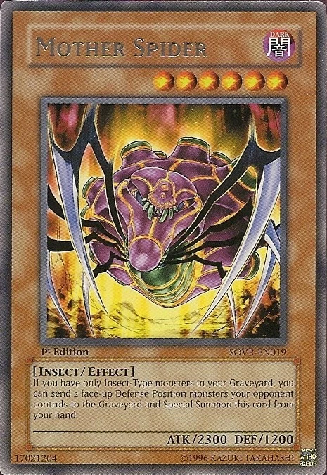 Mother Spider [SOVR-EN019] Rare Lightly Played Unlimited - Yugioh single - Image 1 of 1