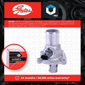 Coolant Thermostat fits VAUXHALL ZAFIRA B 1.6 1.8 05 to 14 Gates 1338177 1338178 - Picture 1 of 2