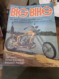 January 1973 Big Bike Magazine-- Motorcycles Choppers"Nice" - Imagen 1 de 13