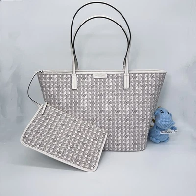 Bolso Grande Tory Burch 145634 0223 Ever-Ready Cremallera Nuevo Marfil 104 Nuevo con Etiquetas Original $298 Foto 1 de 4