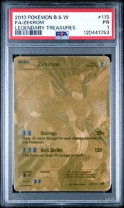 Full Art 115 Zekrom PSA 10 Pokemon Black & White Legendary Treasures 115 LOW POP - Picture 1 of 5