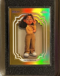 2024 Topps Chrome Disney Priya Mangal #194 Gold Refractor /50 PSA 9 Turning Red - Picture 1 of 2