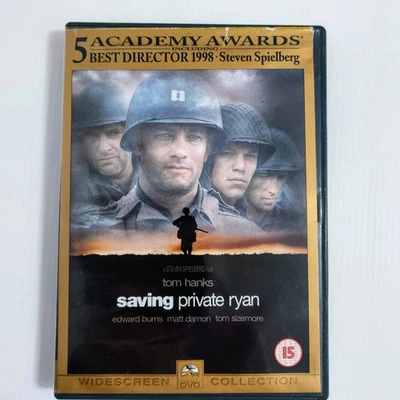 DVD War Saving Private Ryan 1998 Tom Hanks Matt Damon Steven Spielberg – WWII  - Image 1 of 4