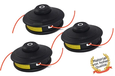 3 X Doppelfadenkopf Tippautomatik Spule für Fuxtec u.a. Motorsense Freischneider