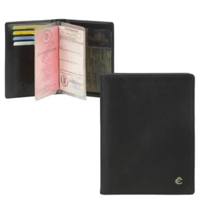 Esquire Ausweisetui Harry Herren schwarz Leder Kartenetui Kreditkartenetui RFID - Bild 1 von 9