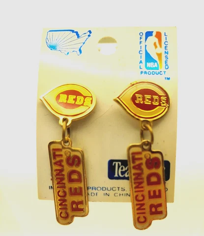 Jewelry NIP MLB Cincinnati Reds Earrings Post 2.75 in Cover