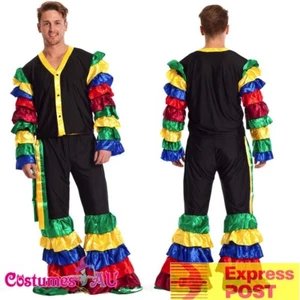 Mens Latin Rumba Costume Samba Carnival Flamenco Adult Spanish Mexican Outfits - Picture 1 of 5