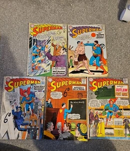 Superman 1960s DC Comics bundle No. 160/171/174/176/179 - Picture 1 of 6