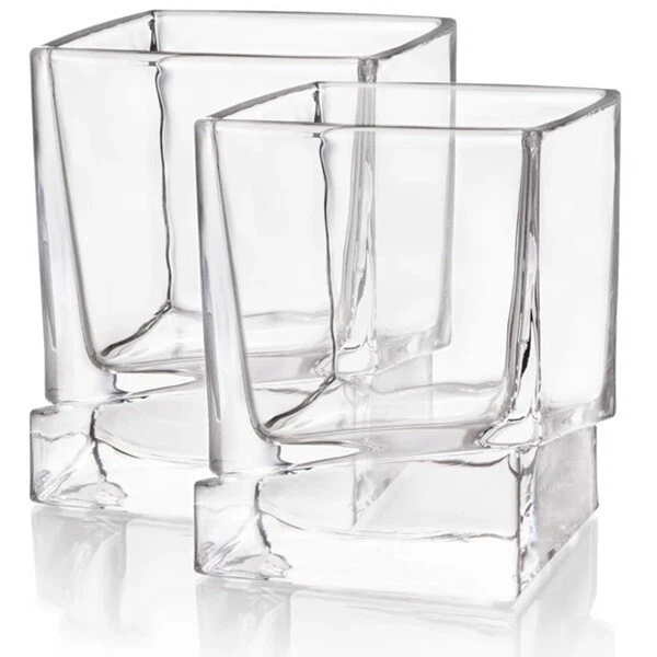 JoyJolt JG10226 Old-Fashioned Glass - Clear (2 Pack)
