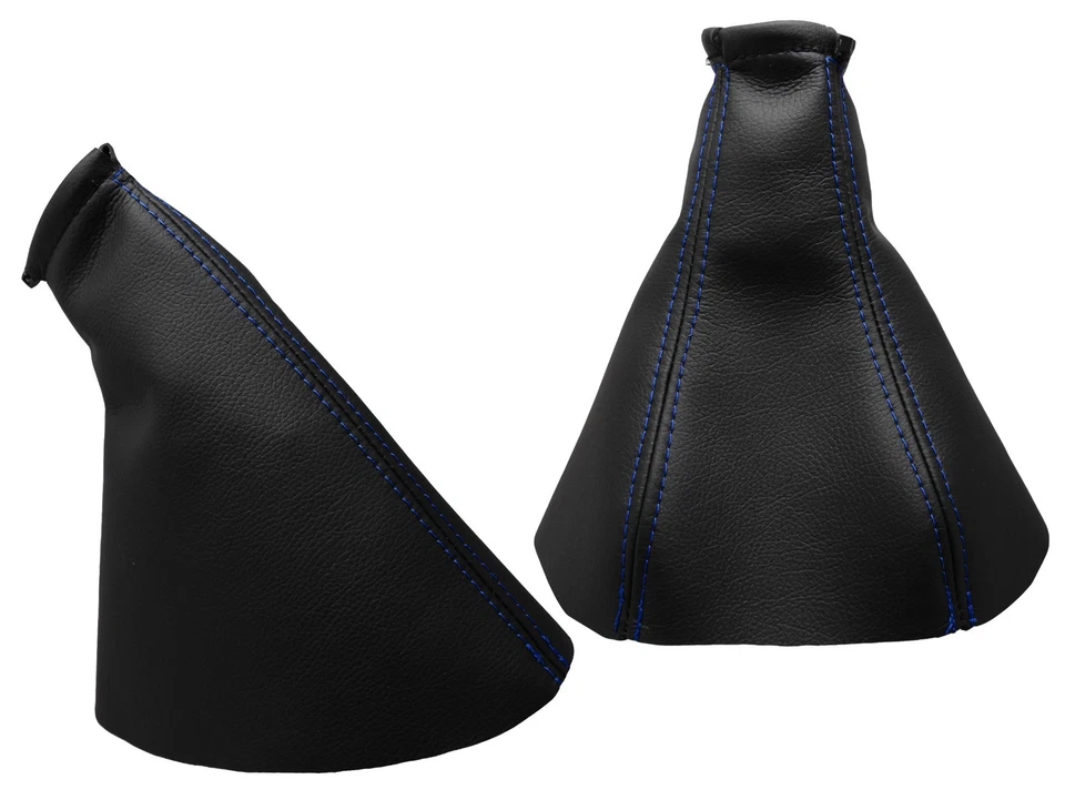 Para OPEL VECTRA B 96-02 Fuelle Palanca de Cambio y Freno - Costura Azul Oscuro - Imagen 1 de 1