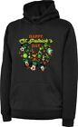St. Patrick's Day Hoodie Mickey Minnie Mouse Shamrock Vintage Cartoons Gift Top