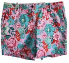 TALBOTS Sz 14 Spring Floral Print Stretch Relaxed Chino Short