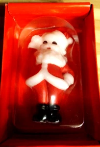 The Vermont Country Store Christmas Santa Claus 5" Figural Wax Candle with Box - Picture 1 of 3