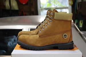 Mens Timberland Premium Waterproof Boot Medium Brown Nubuck OA2CQB 715 Sz 12 - Picture 1 of 5