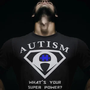 AUTISM What's Your Super Power -  T-shirt - Color Option - NEW -  FREE SHIPPING - Picture 1 of 15