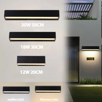 LED Außenleuchte Wandleuchte Außenlampe Wandlampe Gartenleuchte Aussenwandlampe - Bild 1 von 4