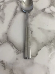 LANDSCAPE by Cambridge Silver Stainless Glossy & Frosted Blocks Flatware Spoon - Picture 1 of 5