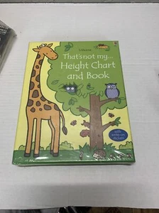 USBORNE THAT'S NOT MY HEIGHT CHART AND BOOK WITH WRITE ON STICKERS NEW IN BOX - Foto 1 di 2