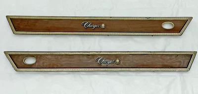 1975-1978 Dodge Charger SE Woodgrain Door Panel Mopar Trim Daytona Handle Bezel - Image 1 of 4