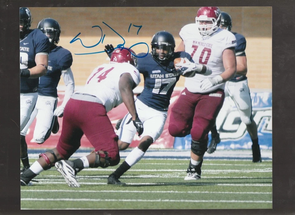 Will Davis autograph signed 8 x 10 inch photo UTAH STATE AGGIES - Image 1 of 1