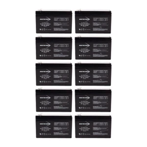 12V 7Ah F1 SLA Sealed Lead Acid Rechargeable Battery - 10 Pack - Picture 1 of 1