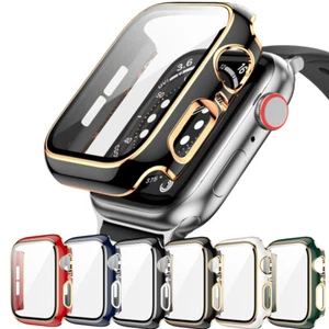 For Apple Watch iWatch Series 7/6/5/4/3/2/1/SE Full Cover Screen Protector Case - Photo 1 sur 22